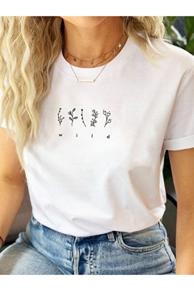 Ferhatlı Tricou oversize imprimat pentru femei VIP Model număr GX9688