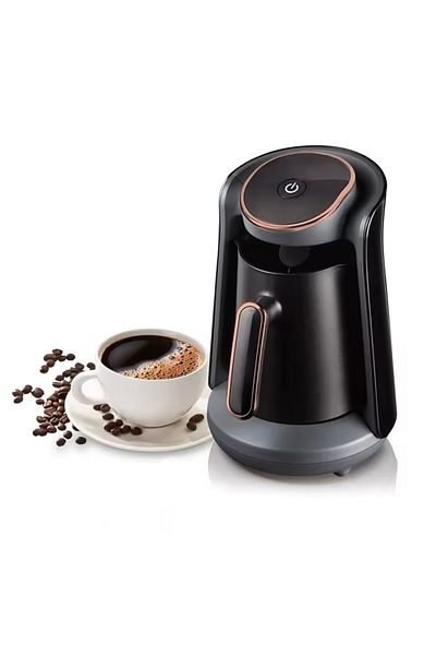 ErginGroup Turkish Coffee Machine with Voice 0.5L 4 Cup Turkish Coffee Cappuccino Thermos Coffee Pot Mini Coffee Cooking