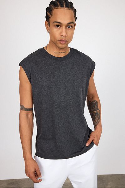 İLKCET MODA Oversize Men's Combed Cotton Comfortable Undershirt
