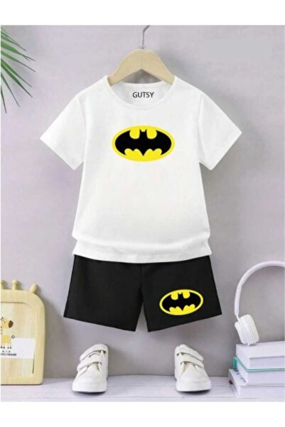 Gutsy DEČJA MAJICA I KRATKE HLAČE ZA DEVOJČICE / DEČAKE SA BATMANOVIM ŠARAĆEM