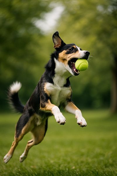 Busstier Tooth-Friendly 2-Pack Dog Tennis Ball 7.5cm Medium-Sized Entertainment and Training Toy