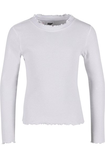 Urban Classics Damen Girls Short Rib Longsleeve