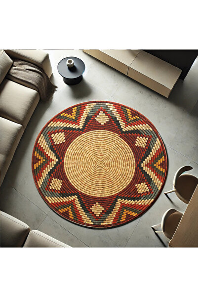 Rugs Modern Halı Alya Koleksiyonu Çok Renkli Jüt Görünümlü Dokuma Taban Dekor...