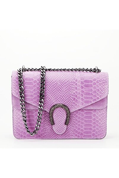 OEM Geanta de umar din piele naturala B-1524 123 Mov