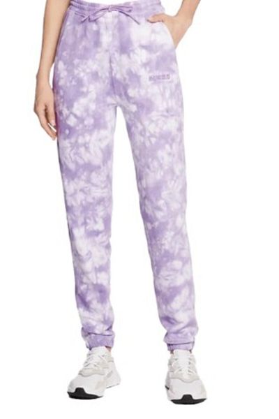 Guess DORA JOGGER women's purple trousers