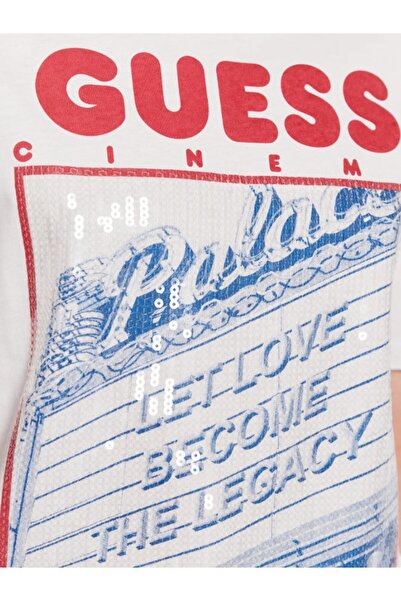 Guess GUESS SS CN AMANDA TEE women's t-shirt white