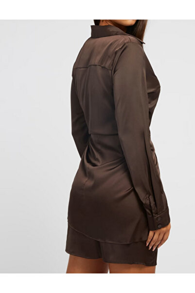 Guess GUESS ES LS ALYA DRESS women's dress brown