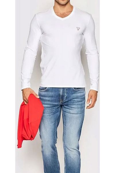 Guess GUESS VN LS CORE TEE men's longsleeve white
