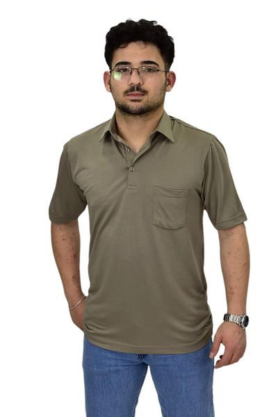 Raymons Мъжка тениска с яка Elinli T6064 BGL-ST04541