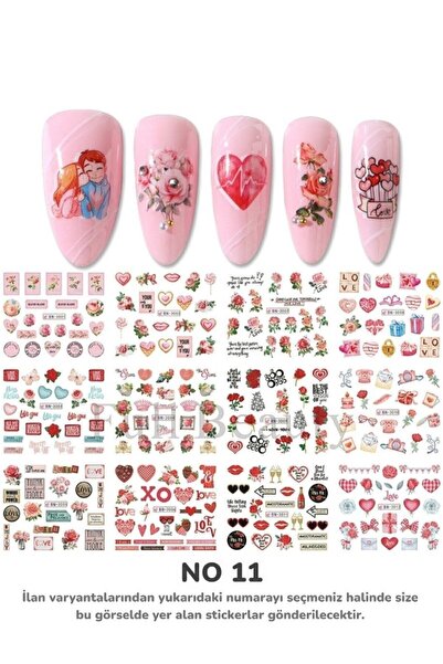 Full Beauty Renkli ve Desenli Tırnak Stickerları - Nail Art Sticker Çeşitleri...