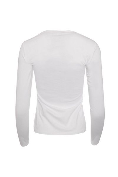 Guess Tricou dama LS VN ICON TEE alb