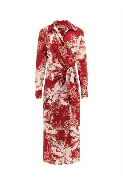 Guess GUESS DOROTHEE DRESS women's dress red