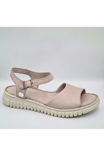 Mammamia D24YS-1345 S.Grey Γυναικεία σανδάλια με ανατομική σόλα από γνήσιο δέρμα