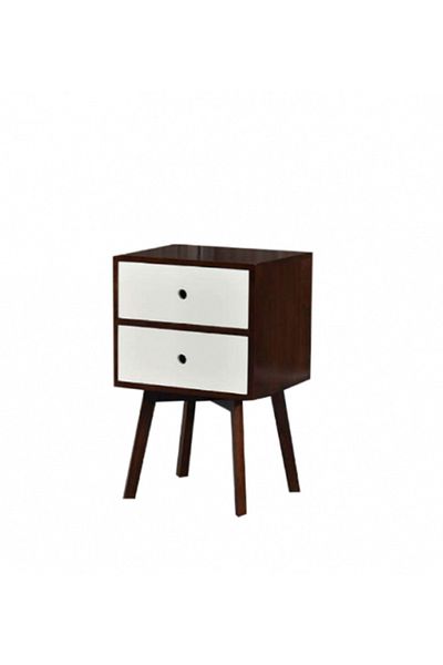 SAHABA Y025 Nightstand Table with Drawers
