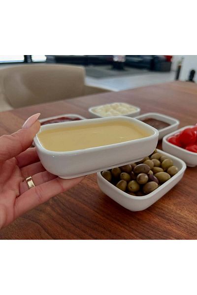 Pembishayatlar Porcelain Rectangular Breakfast Bowl