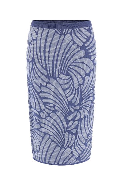 Guess FUSTA POSIE JACQUARD fusta dama albastra