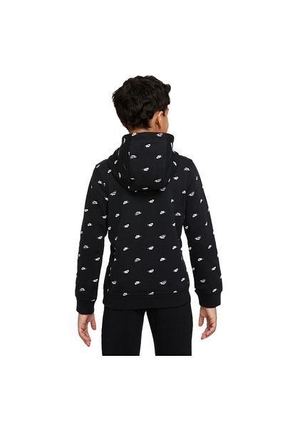 Nike B NSW PO HD CLUB FLC FT AOP kids-unisex sweatshirt black