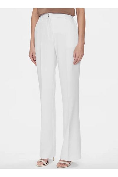 Guess Pantaloni dama GUESS NEW CARLA PANT alb