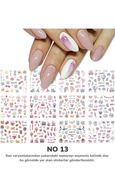 Full Beauty Renkli ve Desenli Tırnak Stickerları - Nail Art Sticker Çeşitleri...