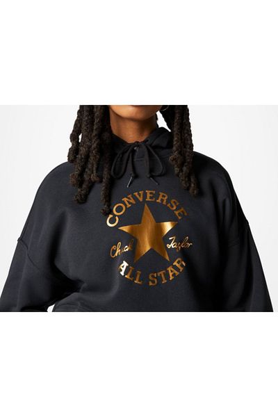 converse Hanorac pentru femei Chuck Patch Infill Hanorac negru