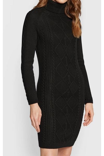 Guess ELISABETH DRESS SWEA women's dress black
