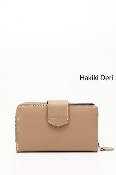 GÖNDERİ(R) VİZONA BROWN Genuine Leather Women's Wallet 06246