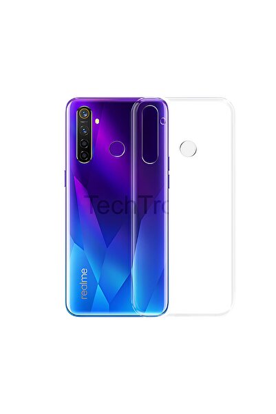 TechTrove Realme 5 Pro Kılıf Esnek ve Şeffaf Tpu Silikon Kapak