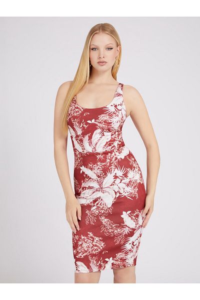 Guess GUESS SL LEXI DRESS women's dress red