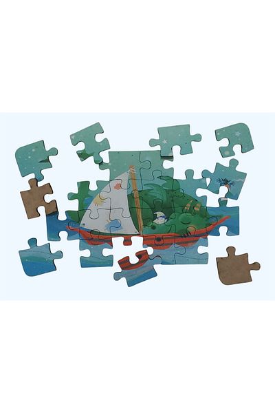 Fizello Good Night - Good Night / Small Puzzle 3-7 Years Old 24 Pieces