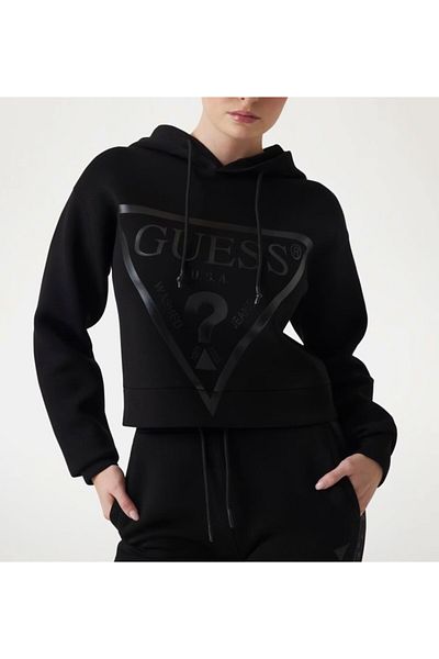 Guess Hanorac de dama NEW ALISA HOODED SWE negru