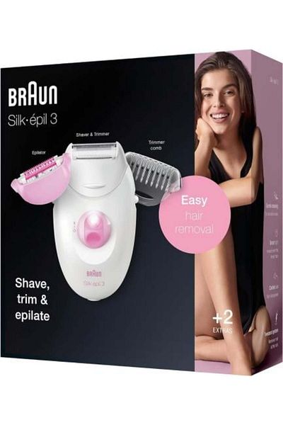 Braun ماكينة إزالة الشعر Silk-pil 3 للسيدات من براون موديل 3270