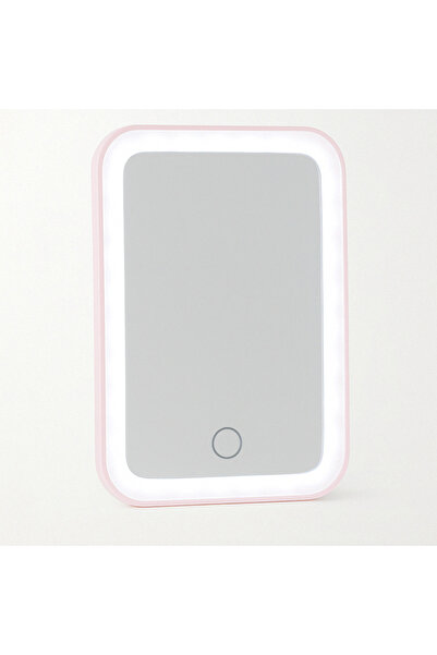 Aprilla Şarjlı Led Ayna 500mah 28 Led 3 Renk Ayarlı Masaüstü Destekli Beyaz 777