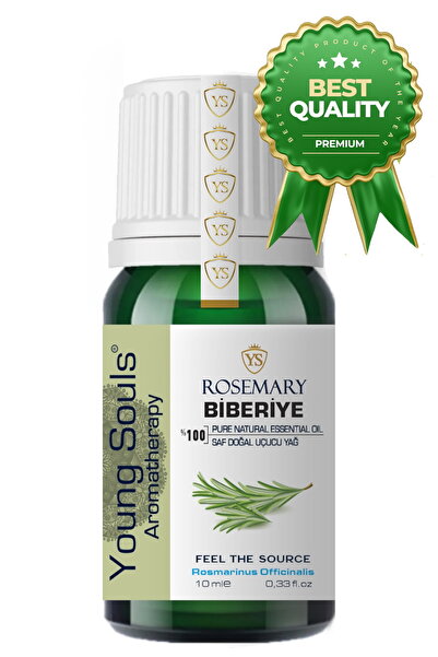 YOUNG SOULS Aromatherapy Rosemary Essential Oil Biberiye Uçucu Yağ 10 Ml