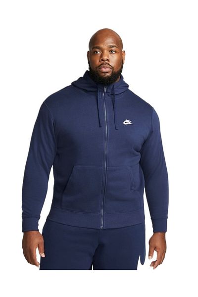 Nike M NSW CLUB HOODIE FZ BB hanorac bărbați bleumarin