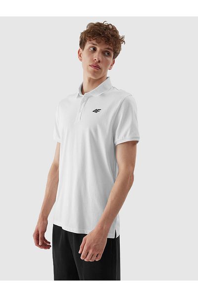4F TRIAC POLO M086 tricou polo barbatesc alb