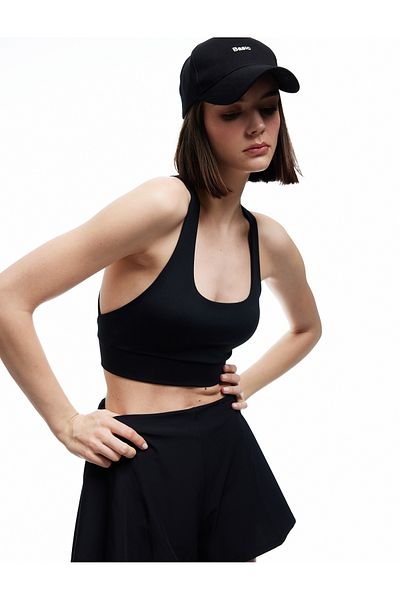 Koton U Neck Back Detailed Cross Strap Sports Bra