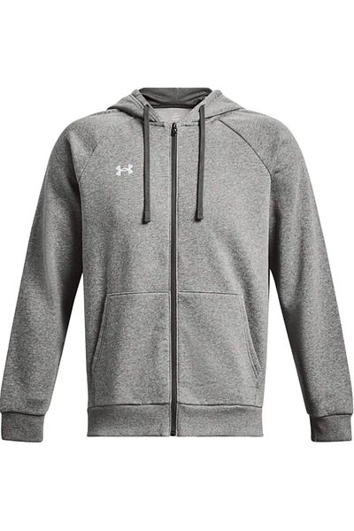 Under Armour UA Rival Fleece FZ Hoodie Mens Gray