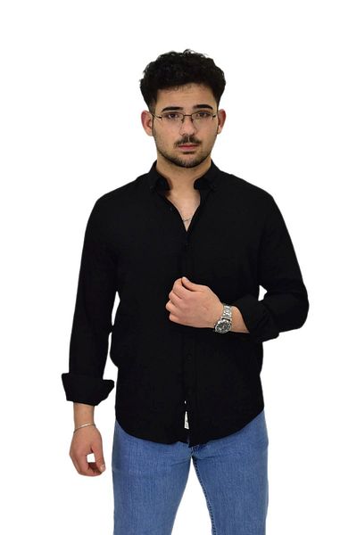 Raymons Мъжка спортна риза с дълъг ръкав Silim Fit G5033 BGL-ST04492