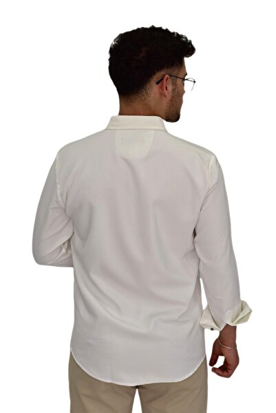 Raymons Чоловіча спортивна сорочка з довгими рукавами Silim Fit G5019 BGL-ST04493