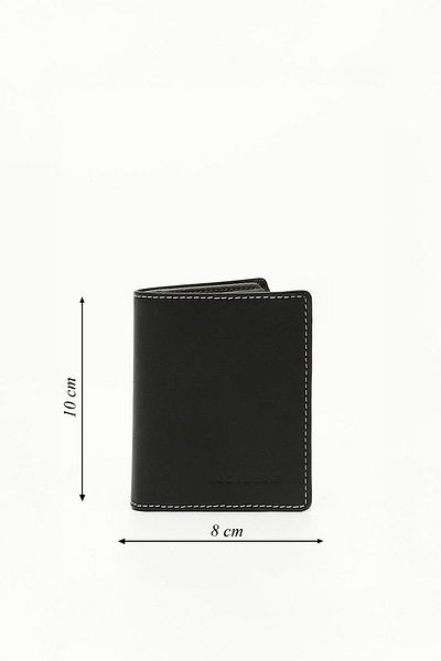 GÖNDERİ(R) BLACK ANTHRACITE Heart Leather Men's Wallet 06753