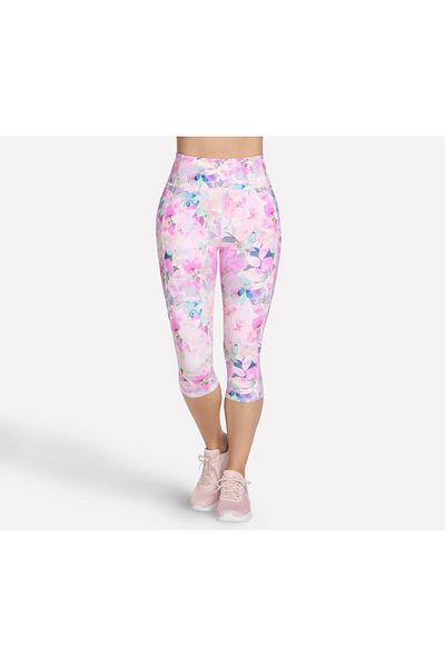 SKECHERS Leggings dama GOWALK SEASCAPE FLORAL CAPRI multicolor