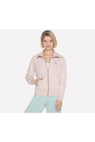 SKECHERS HOODLESS HOODIE women's sweatshirt pink