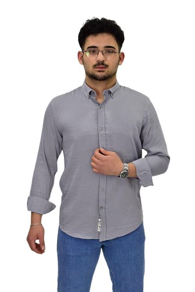 Raymons Ανδρικό μακρυμάνικο πουκάμισο Silim Fit G5033 BGL-ST04492