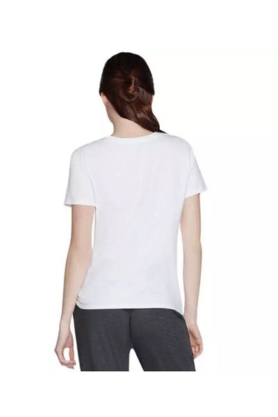 SKECHERS SHINE TEE women's t-shirt white