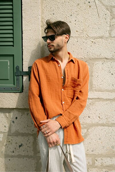 no7man Mikonos Cinnamon Shirt