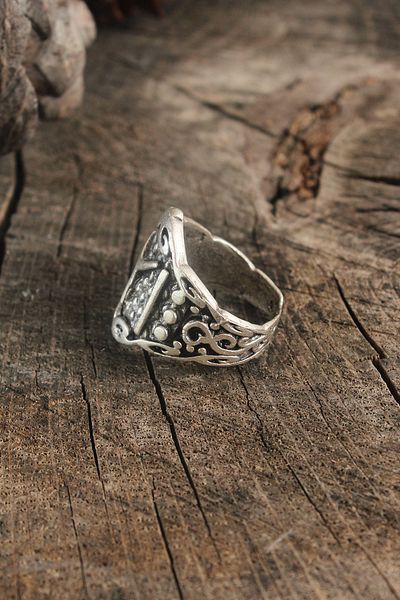 BESKAR Ancient Silver Color Good Processing Adjustable Men Ring