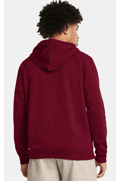 Under Armour UA Rival Fleece Hoodie Mens Burgundy