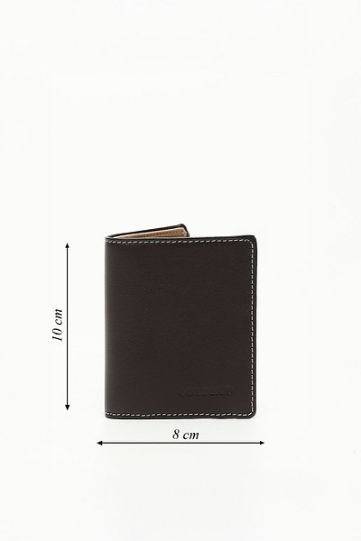 GÖNDERİ(R) Мъжки портфейл от КАФЯВА НОРКА GON от естествена кожа 06753