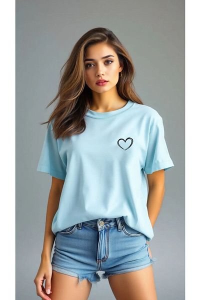 woonkey TRICOU DE FEMEI OVERSIZE IMPRIMAT CU GÂTUL BICICLETA