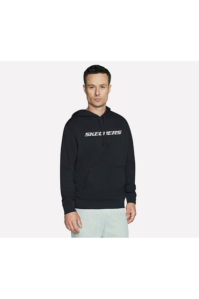 SKECHERS SKECHERS STRIKETHROUGH HOODIE mens sweatshirt black
